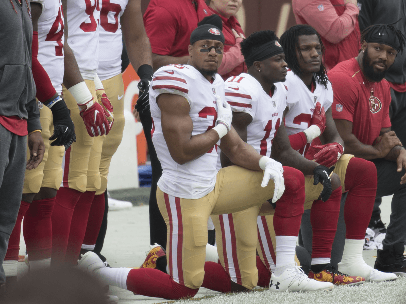 Eric Reid San Francisco 49ers National Anthem Kneeling