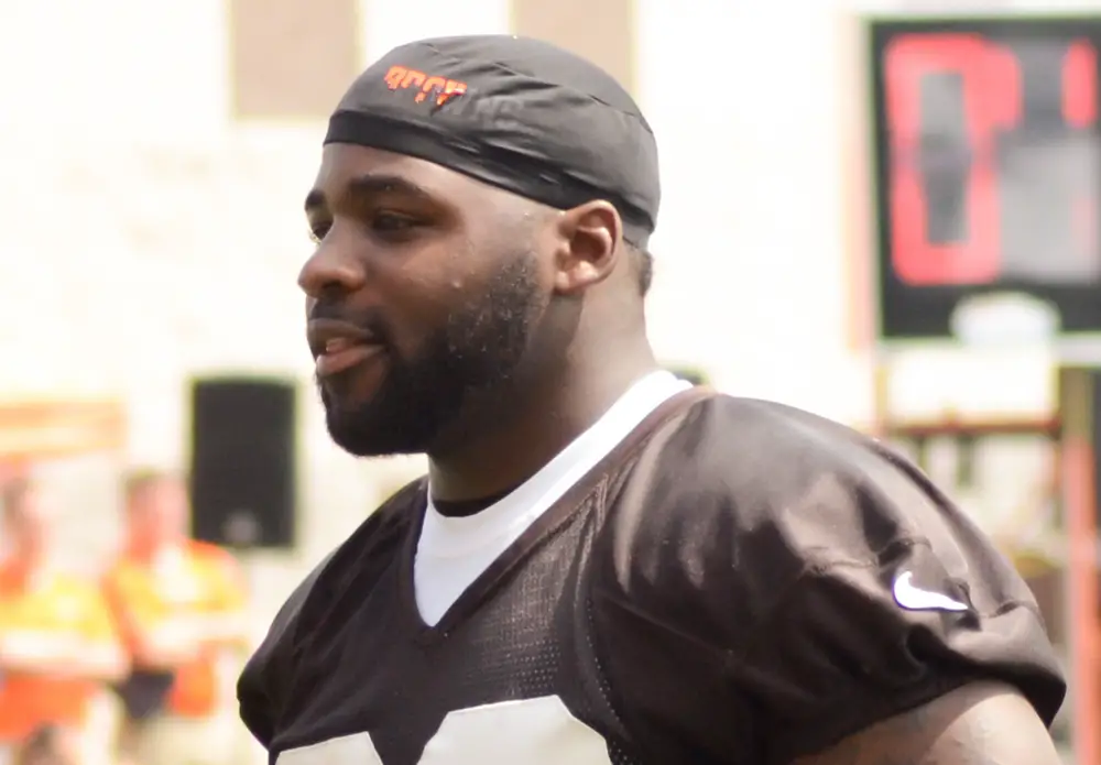 Terrance West 2014 Browns_training_camp_(3)