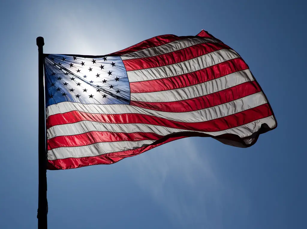 Nationalhymne USA Flagge