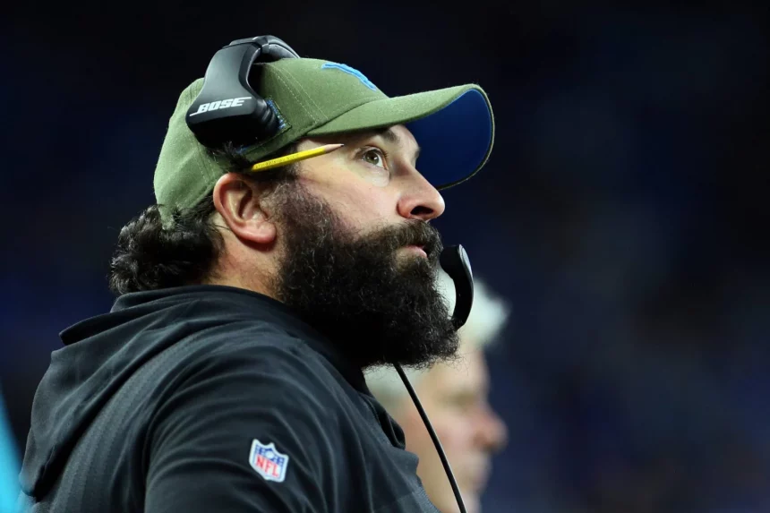 December 23 2018 Detroit Michigan United States Detroit Lions head coach Matt Patricia looks