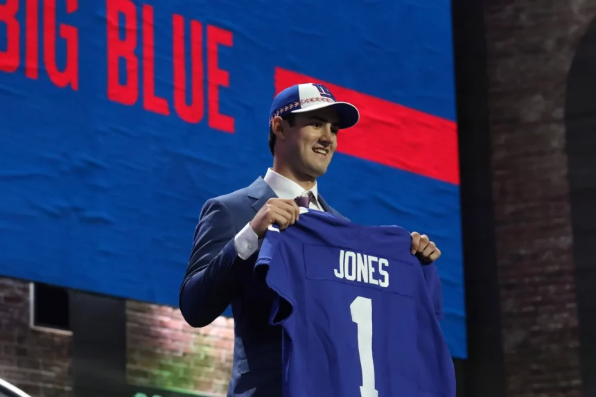 NASHVILLE TN APRIL 25 The New York Giants select Duke quarterback Daniel Jones in first round