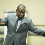 DeMaurice F. Smith, NFL Players Association executive director, shares leadership insight during the 2019 AFDW Squadron Commanders Course at Joint Base Andrews, Md., April 17, 2019. (U.S. Air Force photo by Master Sgt. Michael B. Keller)