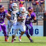 Unicorns treten am Samstag bei Frankfurt Universe an | Dany Washington mit Ball