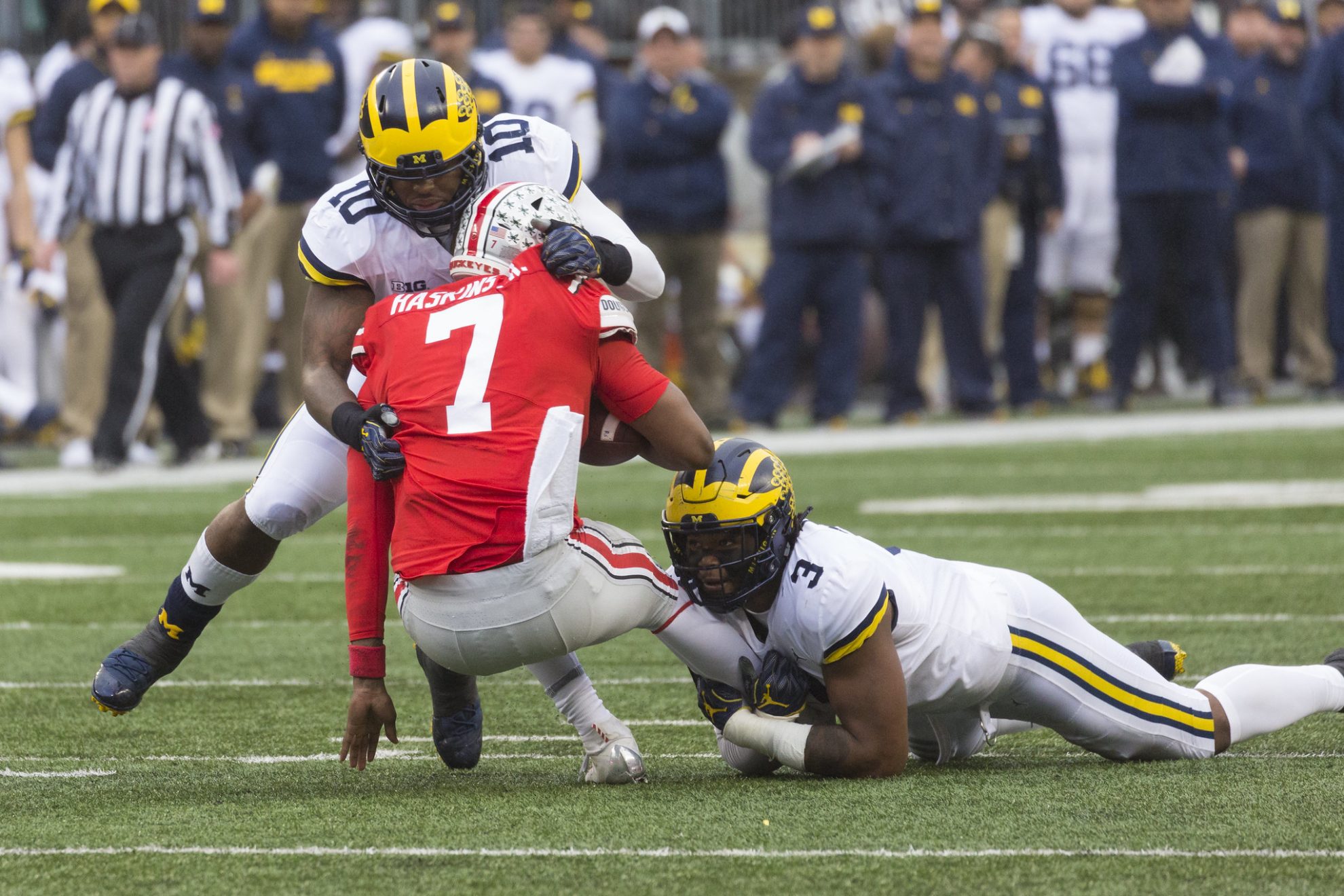 Michigan Wolverines Ohio State Buckeyes QB Dwayne Haskins