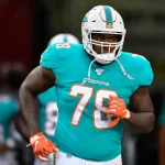 TAMPA FL AUGUST 16 Miami Dolphins offensive tackle Laremy Tunsil 78 enters the field prior to