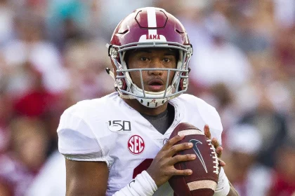 September 14 2019 Alabama Crimson Tide quarterback Tua Tagovailoa 13 looks to throw in the NCAA