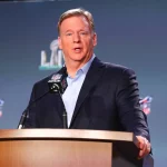 MIAMI, FL - JANUARY 29: NFL, American Football Herren, USA Commissioner Roger Goodell speaks during the Commissioners pr