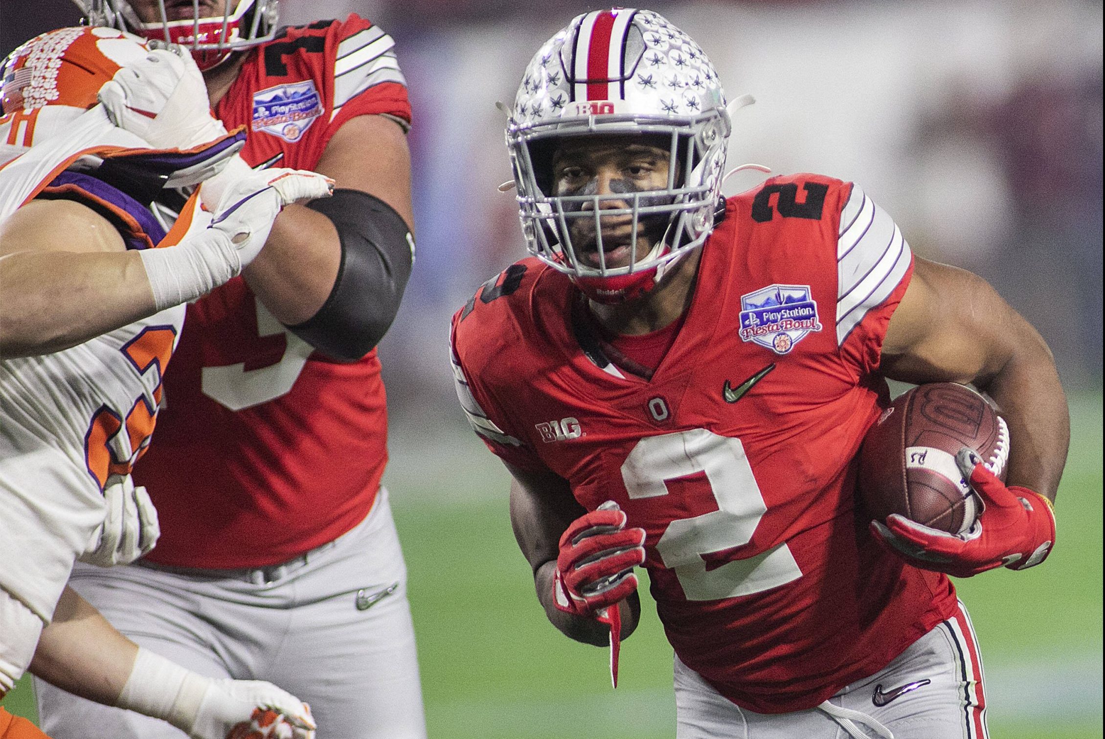 December 28, 2019, Phoenix, Arizona, USA: 2 J.K. Dobbins, RB of the Ohio State Buckeyes runs for a touchdown during the