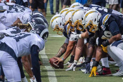 August 3 2019 Irvine California USA Los Angeles Rams and the Los Angeles Chargers line up for