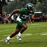 August 6 2019 Florham Park New Jersey USA New York Jets strong safety Jamal Adams 33 during t