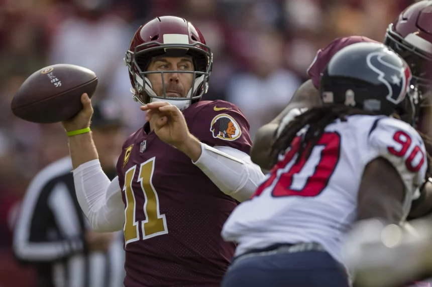 November 18 2018 Washington Redskins quarterback Alex Smith 11 attempts a pass during the first
