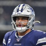 Dec 15, 2019: Dallas Cowboys quarterback Dak Prescott 4 during an NFL, American Football Herren, USA game between the Lo