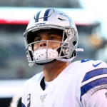 PHILADELPHIA, PA - DECEMBER 22: Dallas Cowboys Quarterback Dak Prescott (4) leaves the field after warmups before the ga