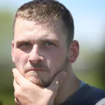 May 6 2016 Eden Prairie MN U S VikingsÖ wide receiver Moritz Boehringer spoke to members of