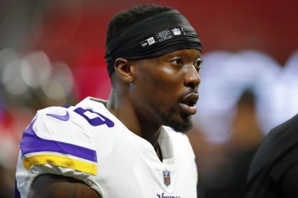 ATLANTA GA DECEMBER 03 Minnesota Vikings cornerback Mackensie Alexander 20 warms up prior to a