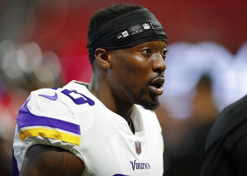 ATLANTA GA DECEMBER 03 Minnesota Vikings cornerback Mackensie Alexander 20 warms up prior to a