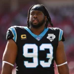 SANTA CLARA, CA - OCTOBER 27: Carolina Panthers Defensive End Gerald McCoy (93) before the NFL, American Football Herren
