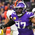 MINNEAPOLIS, MN - NOVEMBER 17: Minnesota Vikings Defensive End Everson Griffen (97) celebrates his sack of Denver Bronc
