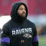 LOS ANGELES, CA - NOVEMBER 25: Baltimore Ravens free safety Earl Thomas (29) before the Baltimore Ravens vs Los Angeles