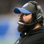 DETROIT, MI - DECEMBER 29: Detroit Lions head coach Matt Patricia is seen on the sideline during a regular season game b