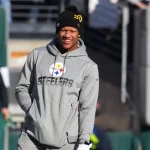 EAST RUTHERFORD, NJ - DECEMBER 22: Pittsburgh Steelers linebacker Ryan Shazier (50) prior to the National Football Leagu