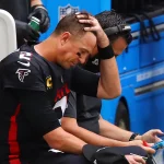 September 13, 2020, Atlanta, GA, USA: Atlanta Falcons quarterback Matt Ryan came up just short when an end of game pass