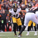 CINCINNATI, OH - NOVEMBER 24: Pittsburgh Steelers outside linebacker Bud Dupree (48) in action during the game against t
