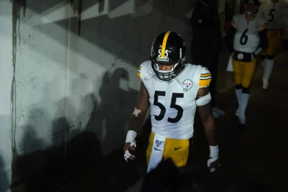 December 29th, 2019: Devin Bush 55 during the Pittsburgh Steelers vs Baltimore Ravens at M&T Bank Stadium in Baltimore,