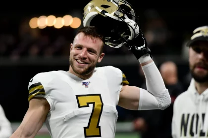 ATLANTA, GA - NOVEMBER 28: New Orleans Saints Quarterback Taysom Hill (7) during the NFL, American Football Herren, USA