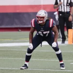 FOXBOROUGH, MA - SEPTEMBER 27: New England Patriots fullback Jakob Johnson (47) during a game between the New England Pa