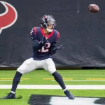 October 4, 2020: Houston Texans wide receiver Kenny Stills (12) makes a touchdown catch during the 4th quarter of an NFL