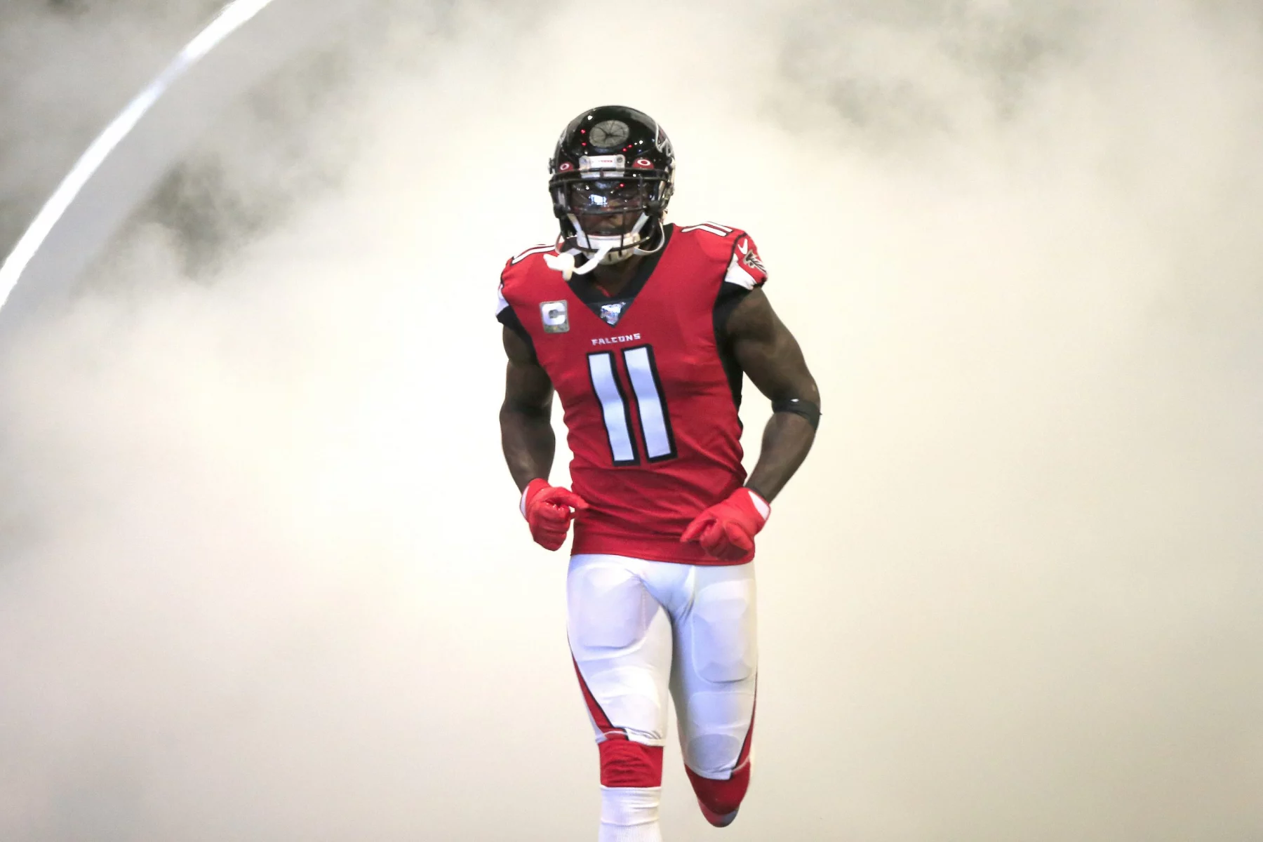 ATLANTA, GA - NOVEMBER 24: Julio Jones (11) of the Atlanta Falcons enters the field for the NFL, American Football Herre