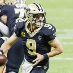 November 15, 2020, New Orleans, LOUISIANA, U.S: New Orleans Saints quarterback Drew Brees looks to pass against the San