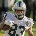 December 6, 2020, Las Vegas Raiders tight end Darren Waller (83) with the touchdown during the NFL, American Football He