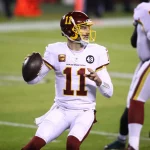 PHILADELPHIA, PA - JANUARY 03: Washington Football Team Quarterback Alex Smith (11) throws a pass in the first half duri