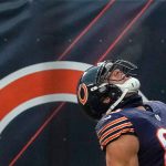 CHICAGO, IL - DECEMBER 06: Chicago Bears tight end Jimmy Graham (80) celebrates after a play in action during a game bet