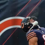 CHICAGO, IL - DECEMBER 06: Chicago Bears tight end Jimmy Graham (80) celebrates after a play in action during a game bet