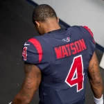 Watson Trade: Houston Texans quarterback Deshaun Watson (4) enters the tunnel after an NFL, American Football Herr