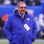 EAST RUTHERFORD, NJ - DECEMBER 29: New York Giants general manager Dave Gettleman prior to the National Football League