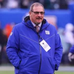 EAST RUTHERFORD, NJ - DECEMBER 29: New York Giants general manager Dave Gettleman prior to the National Football League