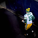 CHICAGO, IL - JANUARY 03: Green Bay Packers quarterback Aaron Rodgers (12) jogs back to the locker room after the Green