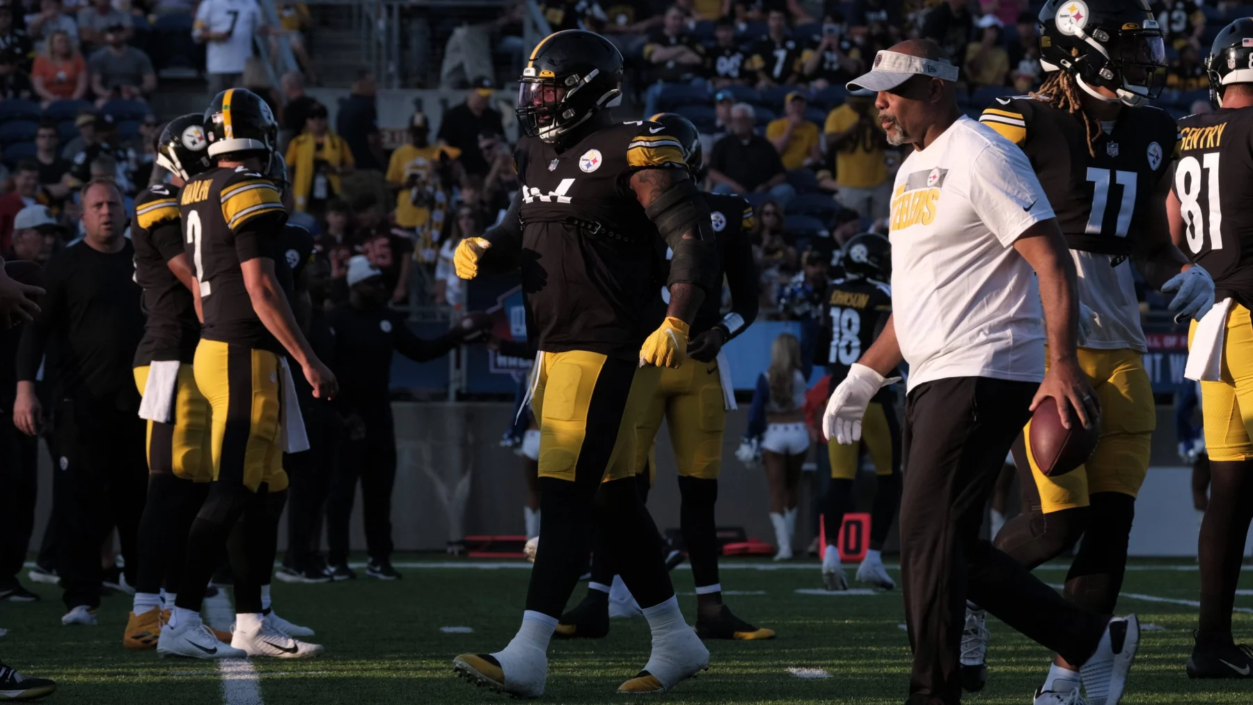 August 5th, 2021: 96 Isaiah Buggs during the Pittsburgh Steelers vs Dallas Cowboys game at Tom Benson Stadium in Canton,