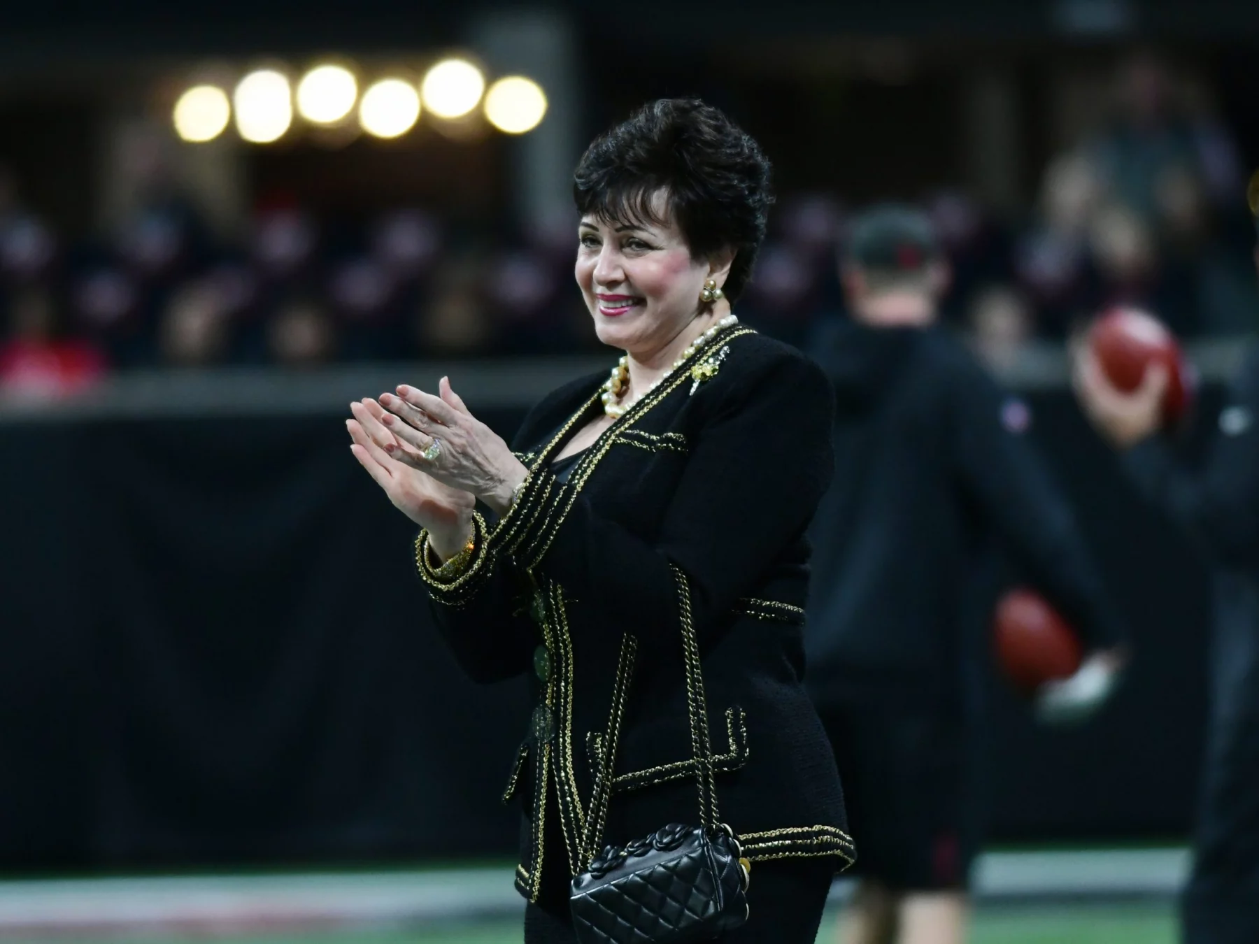 ATLANTA, GA - NOVEMBER 28: New Orleans Saints Owner Gayle Benson during warmups before the NFL, American Football Herren