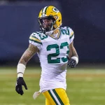 CHICAGO, IL - JANUARY 03: Green Bay Packers cornerback Jaire Alexander (23) looks on in action during a game between the