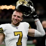 ATLANTA, GA - NOVEMBER 28: New Orleans Saints Quarterback Taysom Hill (7) during the NFL, American Football Herren, USA