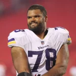 KANSAS CITY, MO - AUGUST 27: Minnesota Vikings offensive guard Dakota Dozier (78) during an NFL, American Football Herre