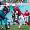 September 26, 2021, Syracuse, New York, USA: Arizona Cardinals quarterback KYLER MURRAY (1) races past a block by Arizon