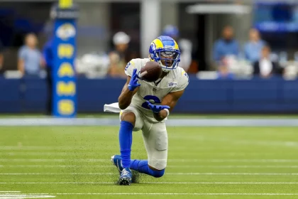 INGLEWOOD, CA - SEPTEMBER 26: Los Angeles Rams wide receiver Robert Woods (2) during a game between the Tampa Bay Buccan