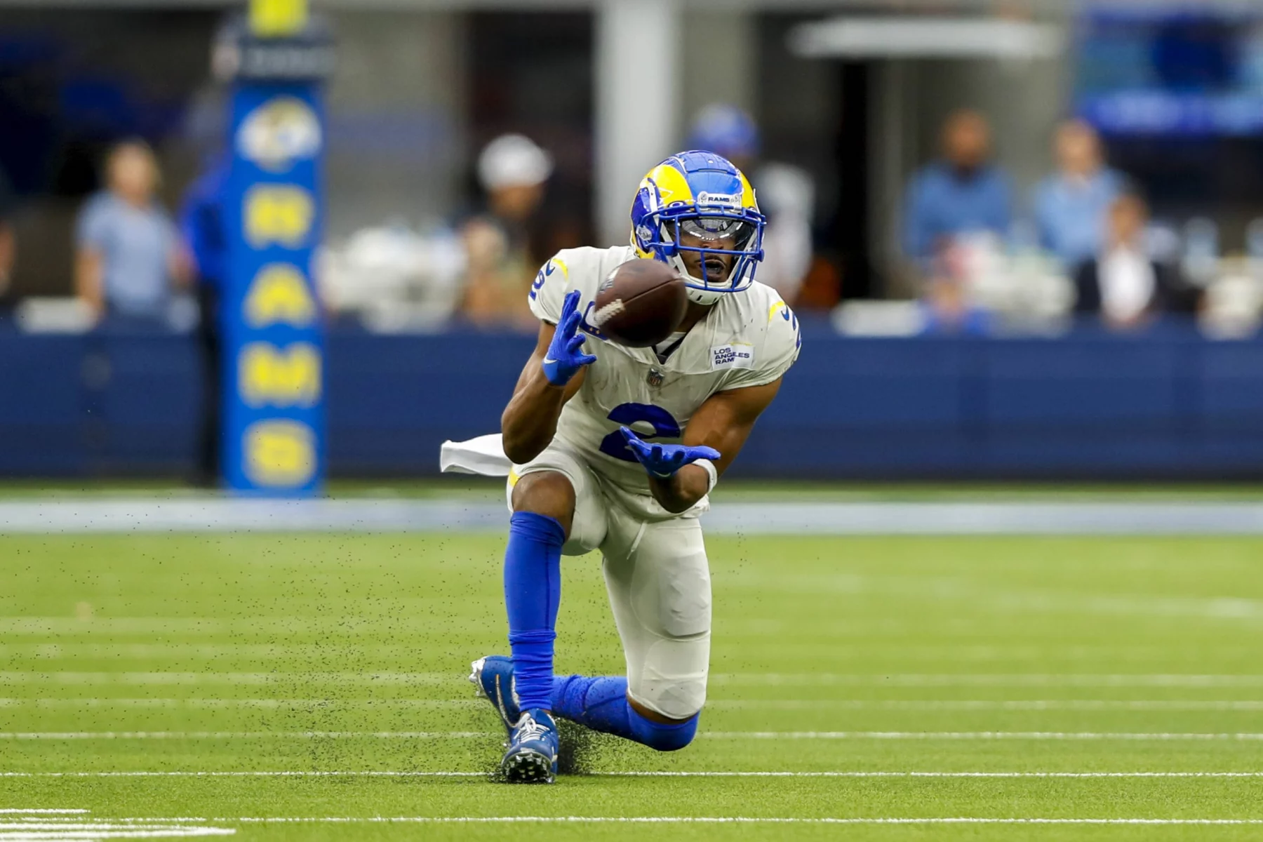 INGLEWOOD, CA - SEPTEMBER 26: Los Angeles Rams wide receiver Robert Woods (2) during a game between the Tampa Bay Buccan