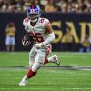 NEW ORLEANS, LA - OCTOBER 03: New York Giants running back Saquon Barkley (26) finds open field during the football game